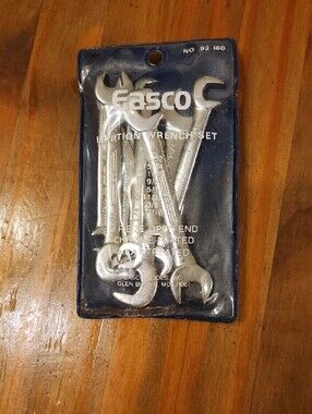 Easco 8 Piece SAE Open End Igniton Wrench Set #92160